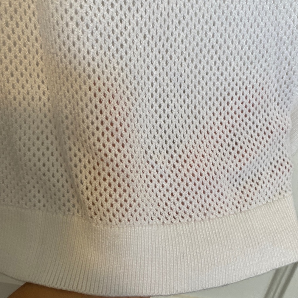 Express Crochet Mesh Tunic Sweater - Picture 7 of 7